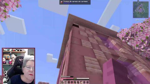 VENI A JUGAR CON LA ABUELA AL MINECRAFT | 🌸 AQUMADRE 🌸 | @dobleaa_gg | !redes !shorts |