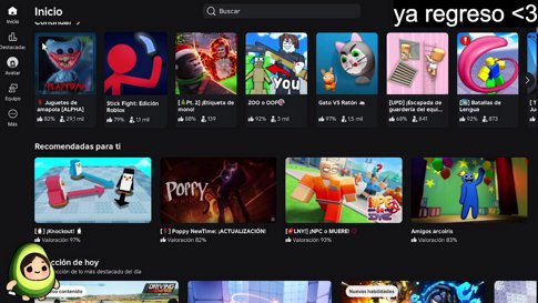 PROBANDO JUEGOS EN ROBLOX :3