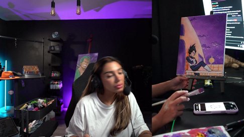 PEINTURE VEGETA - Live nocturne🤍