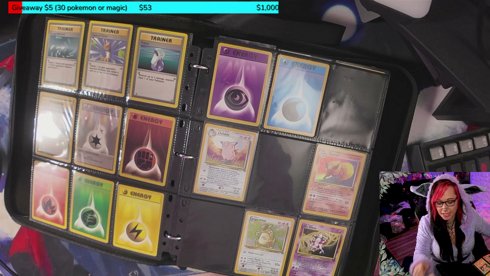 Finally showing my pokemon cards and cosplay stream!