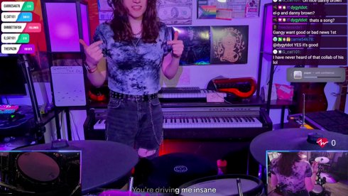 🖤🥁GOTH BASSIST GIRL PLAYS UR REQUESTS! hii hai hello hii let's have some fun :3🖤✨[!requests !sfx]