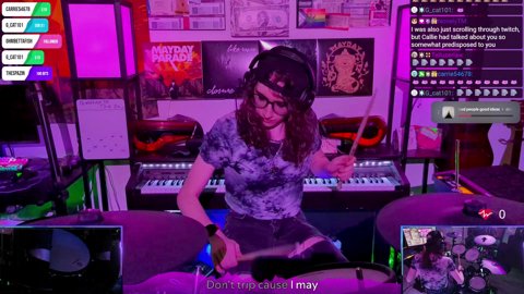 🖤🥁GOTH BASSIST GIRL PLAYS UR REQUESTS! hii hai hello hii let's have some fun :3🖤✨[!requests !sfx]