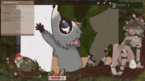 (•)> cooeggistin' & doolin' | !task !done