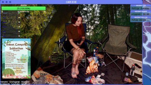 CAMPING SUBATHON WITH @POUTYPEACHY