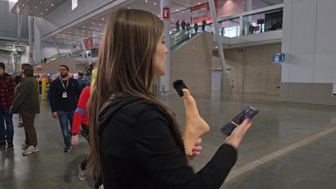 at PAX East, smell my feet, give me something feet to feet