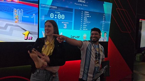 at PAX East, smell my feet, give me something feet to feet