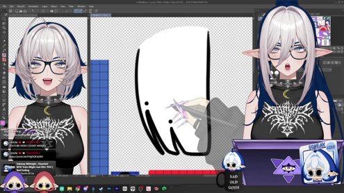 Art , Work With Me | Finishing the Hair + Custom Textures for EmoteLab Emotes