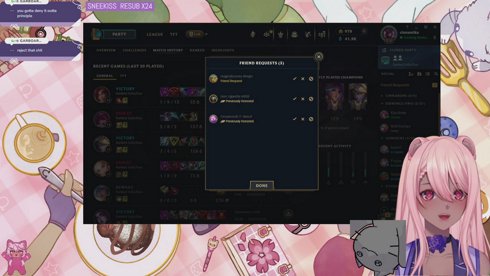 I LOVE LEAGUE OF LEGENDS FRFR ✧ !socials