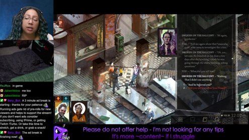 Disco Elysium [Day 21] | Blind Playthru | !pp (36/100) !bdsm !purge !spoilerchat