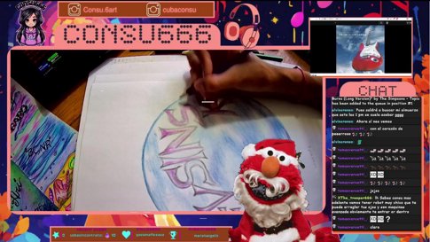 Volvii!! Pintamos? uwu👾!Sr Request your song <3 🎙️🎧⏸️ 🎧#Estesiesmiaño 🖤