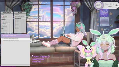 [2/4 pomo 50/10] come study with me | coworking -> ff14 unlocking relic and dailies | !sweet !task !done