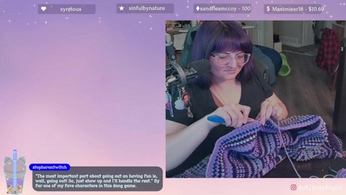 crochet & chill ♡ !fish !socials !discord