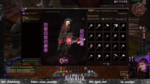 🔮 transmog : making new outfits for all my characters 🦇