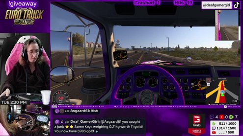 [FR/ENG]  ❤v1.58 testing; Trucking, How many crash? How Many hits cars?! !giveaway ! ❤