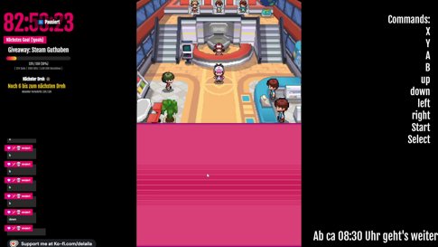 [SUBATHON PAUSE] Chat plays Pokémon | ab ca 08:30 Uhr geht's weiter | !goals !subathon | !streamplan