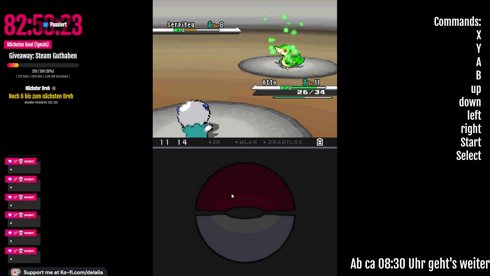 [SUBATHON PAUSE] Chat plays Pokémon | ab ca 08:30 Uhr geht's weiter | !goals !subathon | !streamplan