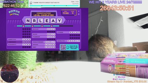 !48 !subathon 3 YEARS LIVE 24/7 STREAM-A-THON FOR 1104 DAYS !Record !Sub !Social !Discord