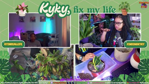 Plant Doctor Kyky to the rescue! Let's Get @KyInRealLife 's Plant RIGHT!| UP NEXT: NEW GAME SNEAK PEEK | @findingkyky on the social things