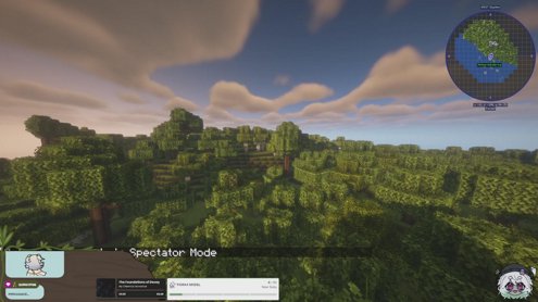 block game my brain go brrr! 🌿🤍 ENG — @FioraVT — minecraft with @aether__vt !commands