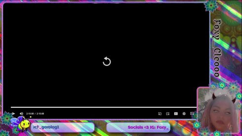 A24 yass lawrdt👾💀🖤maybe Hair Day Foxy 💜😏👀🍸 short stream 💫 Support Ya Foxy Loves 💙💛