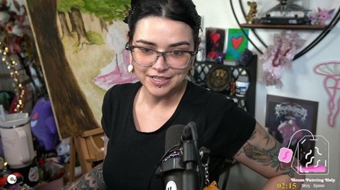 ⟡☾🐦‍⬛☽⟡ Missed you. Been sick. Back to painting! :) ⟡☾🐦‍⬛☽⟡ !throne !tip !socials