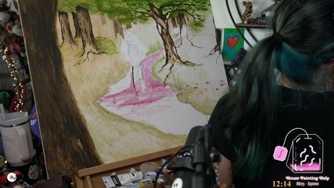 ⟡☾🐦‍⬛☽⟡ Missed you. Been sick. Back to painting! :) ⟡☾🐦‍⬛☽⟡ !throne !tip !socials