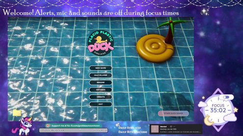 Tuesday Hyperfocus | Kult of the Moon | 18+ Stream | No Cam, No Mic | Alerts/Sounds Off | Come name a duck!