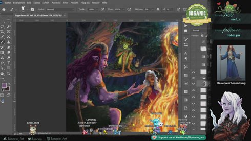 Heute Artstream :) vllt naher noch AC Shadows :) !discord !social !commission