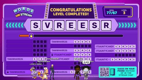 D3? | Stream Avatars !currency !bet | Words On Stream