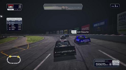 Practicing for the KMR Truck Series Race (on Quick-Races Mode)