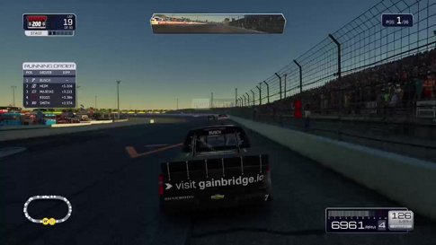 Practicing for the KMR Truck Series Race (on Quick-Races Mode)