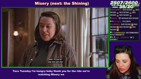 [👀Stephen King Marathon: Pet Sematary, Misery & the Shining📺][🎡Spinning the Wheel🎡]