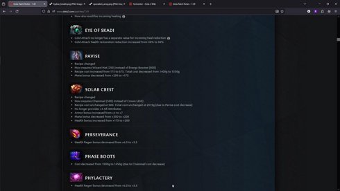 (quick?!) patch 7.41 notes reading otherwise i won't read it