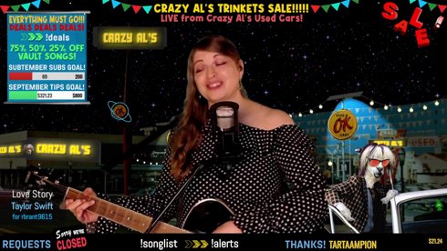 ✨ CRAZY AL'S LIVE MUSIC + TRINKETS SALE!!! ✨ (A Community Currency Special Event) | !songlist !deals