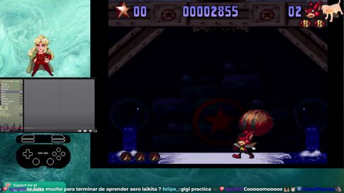 hula! a ponerse las pilas / seguimos aprendiendo Aero the acrobat 2 (STREAM CORTO)