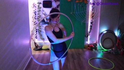 hula hooping until i get bored