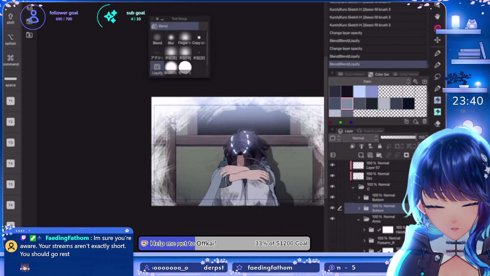 *eating while watching G2 vs BLG rn*【DRAW WITH ME】 MV Project PALM illustration work