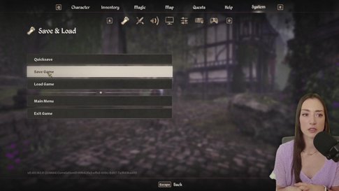 1st Playthrough · Sword-Thrusty Argonian Maid · !next !thoughts !goals · @LIZZ