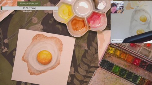 A Watercolour Co-Stream with KaseySnowArt! Let's Raise Money for Rainbow Railroad! - !donate !socials !patreon !shop