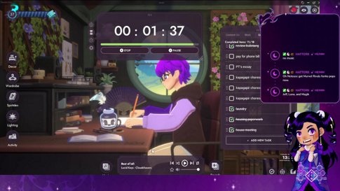 🌙japanese rnb music w/ cowork stream before dance practice🌙!sidequestboard !blmgrassroots !learn !crisis !watermelon