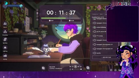 🌙japanese rnb music w/ cowork stream before dance practice🌙!sidequestboard !blmgrassroots !learn !crisis !watermelon