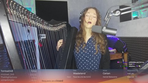 🕉️ Calm in chaos 💙 Harp, vocals & loops 💫 - EN / FR 🧚 !sl !subtember !gig
