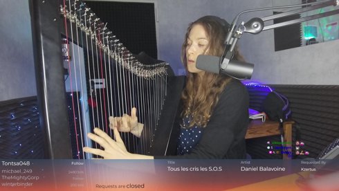 🕉️ Calm in chaos 💙 Harp, vocals & loops 💫 - EN / FR 🧚 !sl !subtember !gig