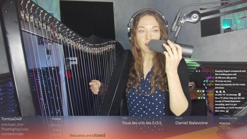 🕉️ Calm in chaos 💙 Harp, vocals & loops 💫 - EN / FR 🧚 !sl !subtember !gig