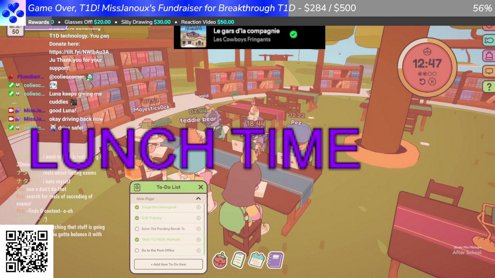 [ENG/FR] GAME OVER T1D Fundraiser! !t1ddonate - Full Day Productive Space 50/5 POMOS, Come Vibe! (muted but chatting)