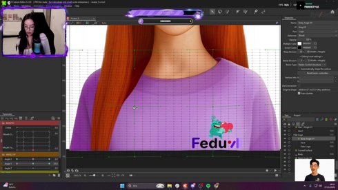 Çalışma yayını gelin ^^ - Live2D Rig - 9. Model !discord !portfolio