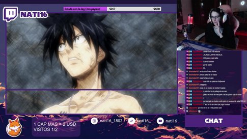 VIENDO FAIRY TAIL CAP 16 / 1 CAP MAS = 2 USD