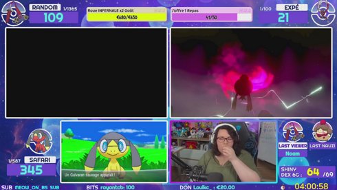 ✨J5-SUBATHON SHINY DEX 6G✨avec Viewers 64/69✨Attrapons les TOUS🎉!6G