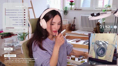 Quiet Co-Work Painting | Pomodoro 40/10 | !task !done