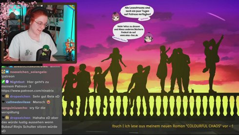 Lesestream zu meinem Roman 'COLOURFUL CHAOS' ^-^ Ab Kapitel 17 | !bücher !kofi 💚 [DE]